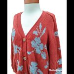 Sundance  Balloon Sleeve Floral Cardigan Sweater Photo 1