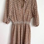 Shoshanna Neutral Tan Eyelet Mini Dress Photo 10