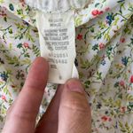 BENLEE Vtg Floral Tank Midi Pullover Dress Ruffle Neckline Tiered Skirt Size 8 Red Photo 7