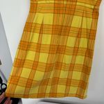 Y2K Plaid Sundress Sz XS Yellow Orange Preppy Clueless Photo 13