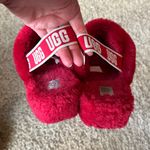 UGG  Fluff Yeah Slide Style 1095119 in Samba Red (Women's Size 11) Photo 4