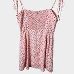 Resa Odi Strawberry Print Mini Dress Small Pink Tie Strap Coquette Photo 5