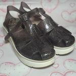 Refresh  Women’s Purple Sparkle Glitter Plastic Jelly Chunky Platform Sandals 9M Photo 1