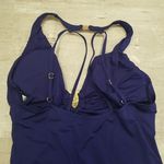 Trina Turk 💕 Bijou Solids V-Plunge Plus One Piece Swimsuit Ultra Marine Blue 20W Photo 12