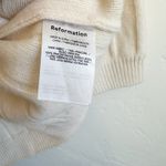 Reformation | NWT Harriet 100% Regenerative Wool Knit Sweater Mini Dress Arctic Photo 5