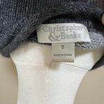 Christopher & Banks Silk Blend Cozy Unique  Black Grey and White Sweater Size S Photo 4