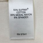 J.Jill  Luxe Supima 3/4 Sleeves Ivory Stretch Tunic Pull Over Top Photo 9