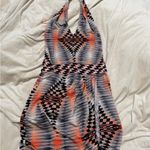 BCBGMAXAZRIA NWT bcbg maxazria Geometric Patterned halter low back  Dress xxs Photo 1