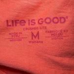 Life is Good Women's Orange V-Neck Mom Mimosa T-shirt Sz Medium Photo 1