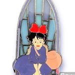 Lounge Fly Studio Ghibli Stained Glass Kiki’s delivery Service Portrait Pin Photo 0