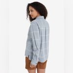 Carhartt Womens Plaid Flannel Button Down Sz XL Rugged Flex Blue Neptune Photo 1