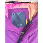 Oakley Full Zip Snowboarding Parka Fur Hood Ski Coat Medium Pink Photo 5