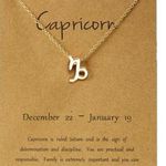 New Capricorn necklace gold tone Capricorn necklace zodiac fashion jewelry Photo 0