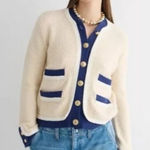 J.Crew  Textured Boucle Lady Jacket/Cardigan Sz M Photo 0
