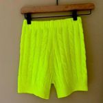 Neon Green Crochet Shorts Photo 0