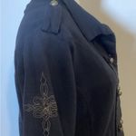 VINTAGE HARLEY DAVIDSON TAILOR FITTED MILITARY EMBROIDERED WOMENS JACKET SZ M Black Size M Photo 3