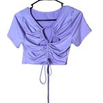 Love j  ‎ Purple Crop Top Size Large Photo 2