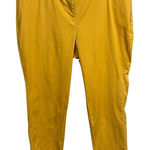 Lane Bryant  The Allie Mustard Yellow Cotton Stretch Pants Size 16 Photo 0