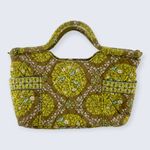 Vera Bradley Gabby Sittin' in a Tree Green Brown Birds 3" Handle Hand Bag $68 Photo 1