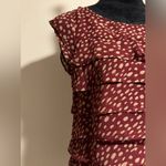 MM Couture EUC  by Miss Me Red Ruffle Sleeveless Blouse size small Photo 1