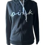 PINK - Victoria's Secret  Black Hoodie Jacket Photo 3