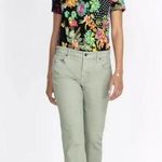 Johnny Was NWT Jeans | Green Catalina Boyfriend Cuffed Jeans Photo 0