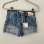 Happily Grey Shorts for juniors cotton blend pin striped NWT Blue Size undefined Photo 0