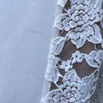 Rebecca Taylor  Lace Overlay Mini Dress 6 Beige Cream Photo 9