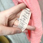 Wilfred Blouse Women Size Small Peach Scoop Neck Short Sleeve Side Slit Tunic Pink Photo 3