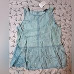 Velvet Heart NWT Denim Peplum Sleeveless Scoop Neck Stretch Waist Tank Top Large Photo 5