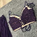 Faviana Favianna 96551 Two Piece Purple Prom Dress Size 2 Photo 11