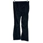 Old Navy Higher High-Rise Flare Black Velour Pants Secret-Smooth Pockets Sz 14 Photo 3