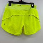 Lululemon Speed Up Mid-Rise Short 4" women's 6 Tall highlight yellow Lined Photo 2