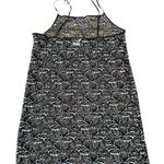 Avon Intimates Black Grey Sheer Witchy Goth Floral Lace Lingerie Mini Slip Dress Photo 2