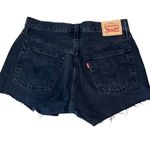Levi's  Womens 501 Button Fly Cut‎ off Cotton Denim Shorts Black Size 27 Photo 2