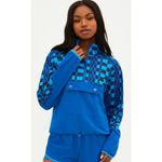 Beach Riot  Atticus Pullover Imperial Blue Check In Size M Photo 1