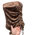 Almost Famous  Boho Strapless Paisley Sheer Flowy Top Photo 2