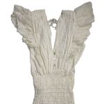 Jen's Pirate Booty NWT Purple Rain Maxi in Natural Ivory V-neck Tiered Dress M Photo 2