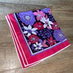 Floral Bandanna / Scarf Purple Photo 1