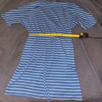 Emma & Michele  Batwing sleeved, blue white striped dress, size medium EUC Photo 0