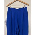 Dress the Population NEW Size Large Flare Pants Blue Business Party Club Preppy Photo 13