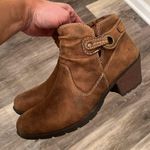 Earth Origins  Brown harness Ankle Boots size 7.5 cushioned Photo 9