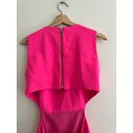 Amanda Uprichard  Puzzle Cutout Dress in Hibiscus Pink Size Medium Photo 7