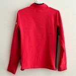 The North Face Women Quarter Zip Red Black Fleece Pullover Sweater Size Medium Photo 1