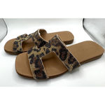 Kelly & Katie Sandals, women's Size 7, Brown & Gold rhinestones Photo 2