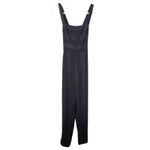 WAVERLY GREY Striped Straight Leg Jumpsuit Black XS Photo 0