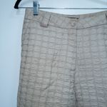 Adolfo Dominguez Tan Quilted Textured Ankle Pants Size 2 / 36 EU Photo 1