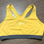 Nike  Dri Fit Large Yellow Racerback Sports Bra Photo 0