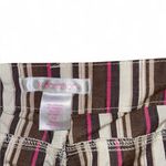 Xhilaration Y2k brown, white, and pink low rise micro mini shorts Photo 1