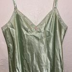 Morgan Taylor Mint Green Satin Slip Dress Pastel Photo 3